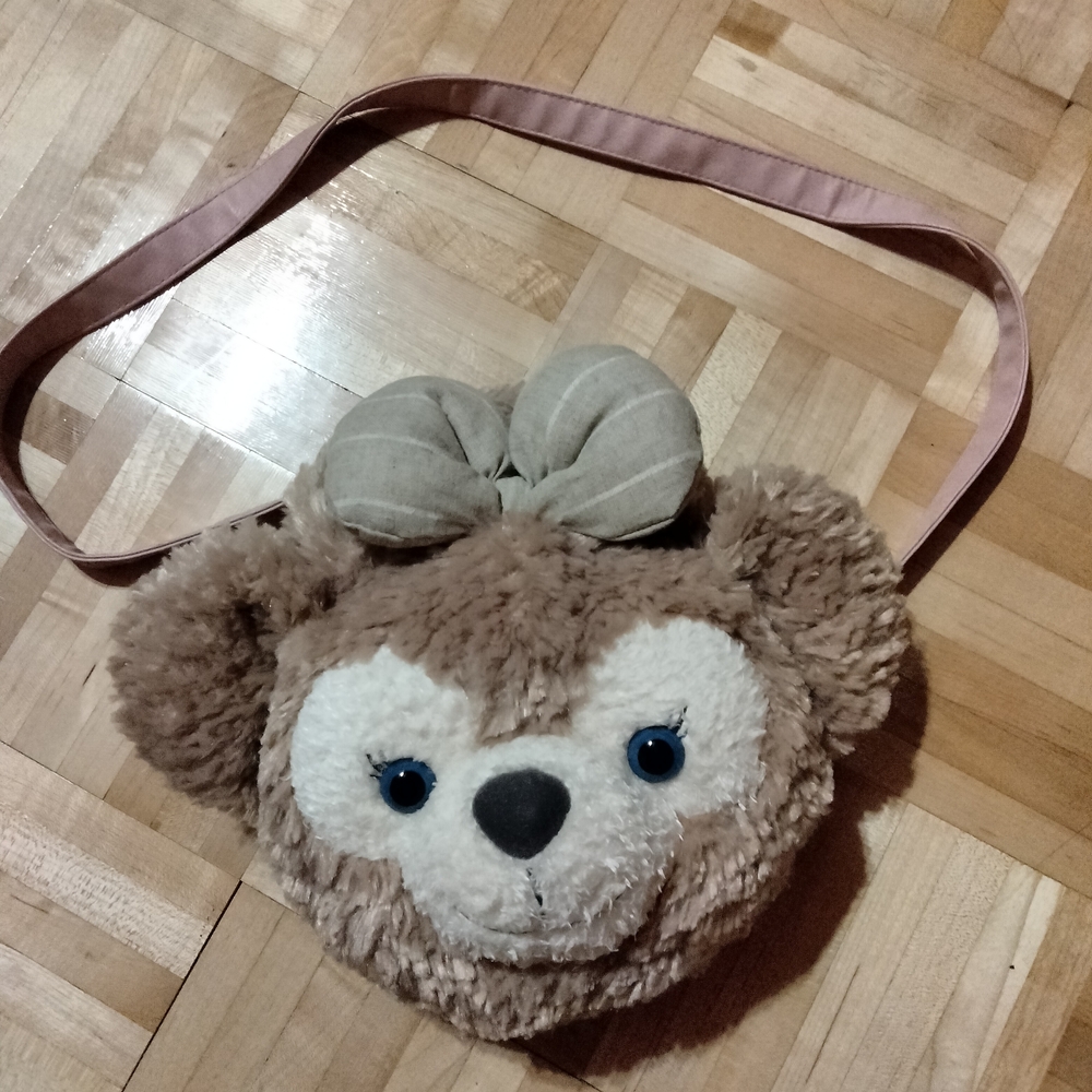 Brown Plush Bear Kids Bag